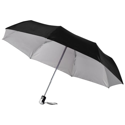 Parapluie automatique personnalisable - Alex Noir et Argent
